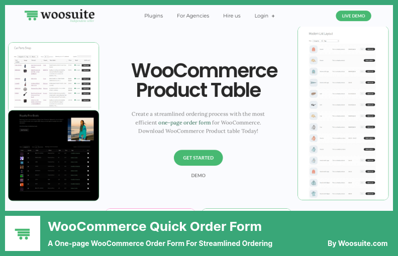WooCommerce Quick Order Form Plugin - A One-page WooCommerce Order Form for Streamlined Ordering