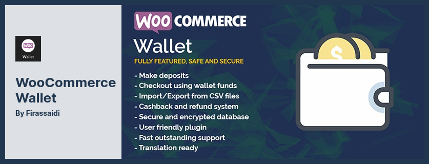WooCommerce Wallet Plugin - Wallet-based Checkout and Payment Plugin for WooCommerce
