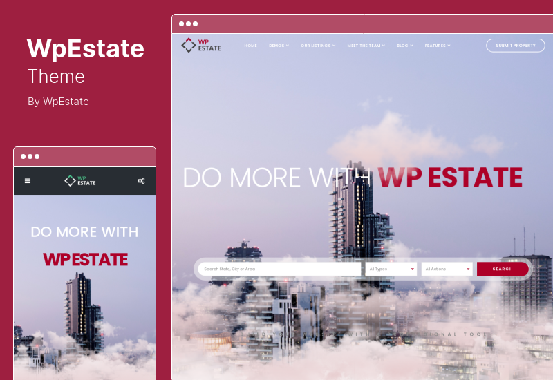 WpEstate Theme -  Real Estate WordPress Theme