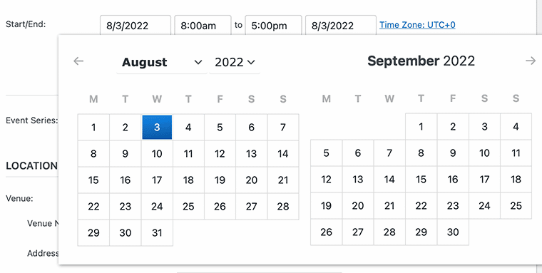 Add Date with Calendar View