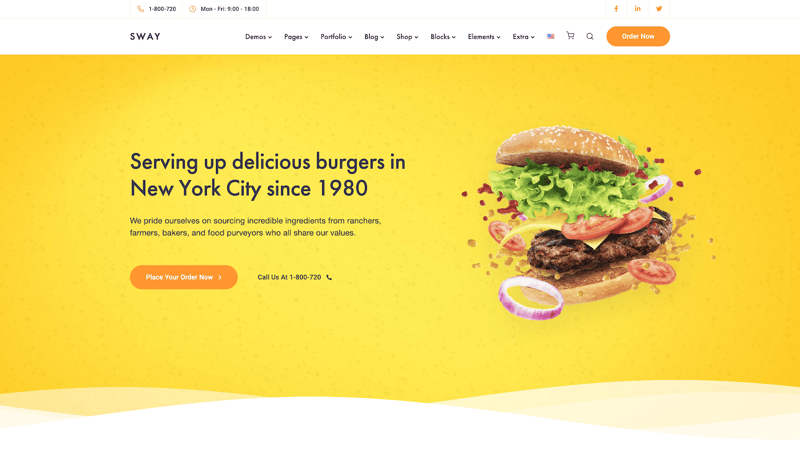 Sway Fast Food theme