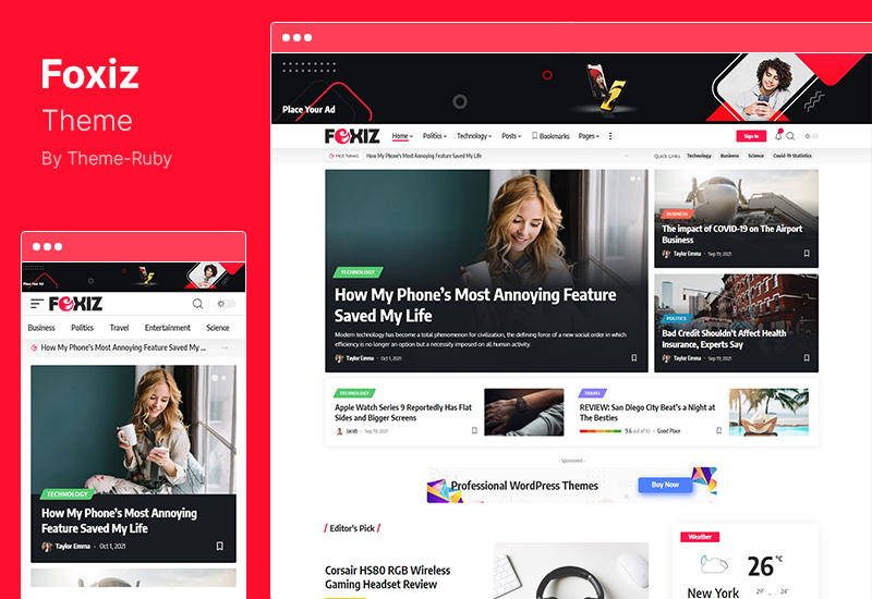 Foxiz Theme - Newspaper News and Magazine WordPress Theme
