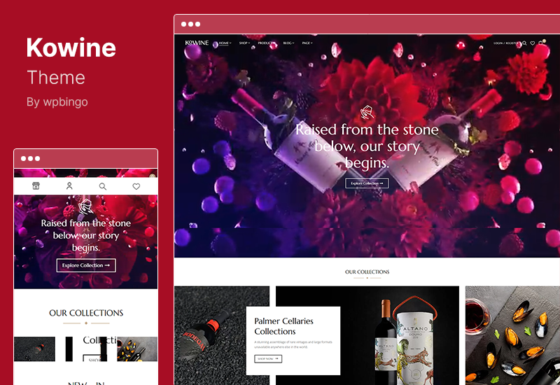 Kowine Theme - Wine Store WordPress Theme