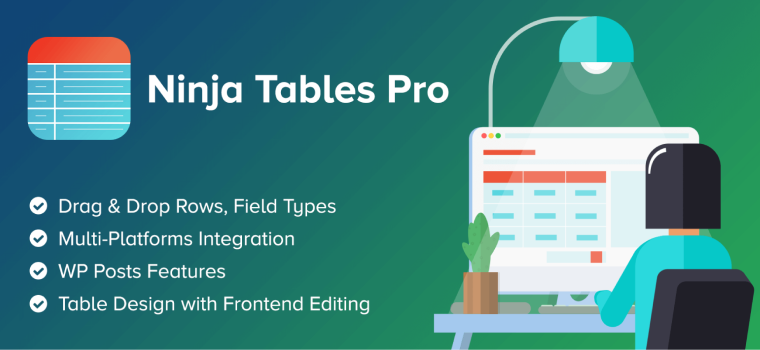 Ninja tables WordPress plugin