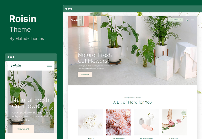 Roisin Theme - Flower Shop and Florist WordPress Theme