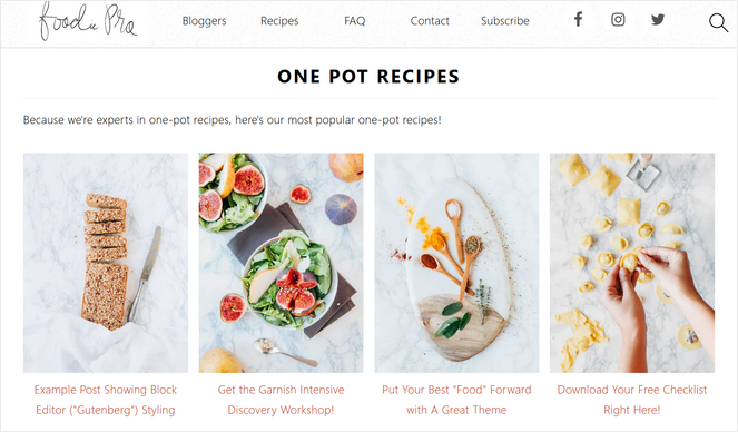 Foodie Pro WordPress theme
