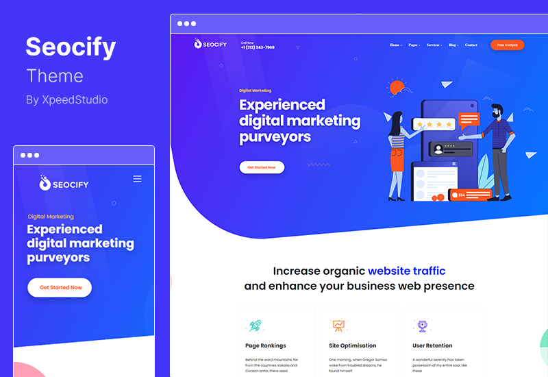 Seocify Theme - SEO Digital Marketing Agency WordPress Theme