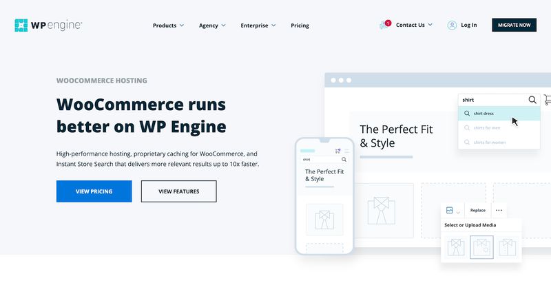 WP Engine WooCommerce hosting