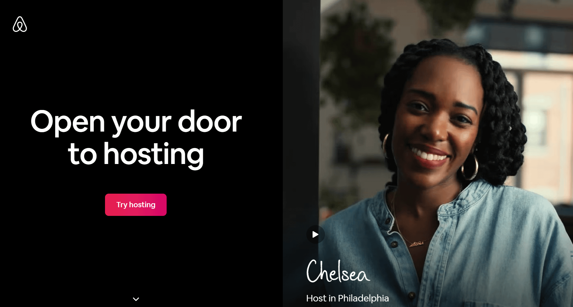 landing page examples: Airbnb