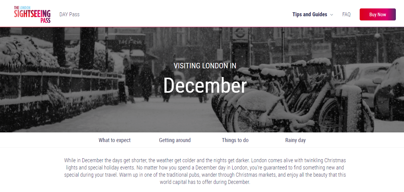 An evergreen post about visiting London in December