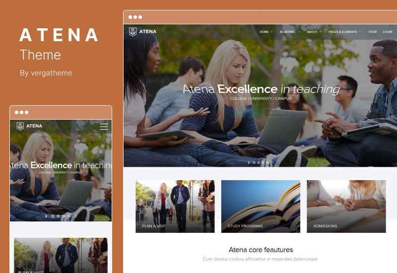 Atena Theme - College, University and Campus WordPress Theme