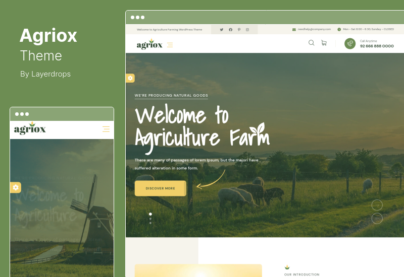 Agriox Theme - Agriculture Farming WordPress Theme