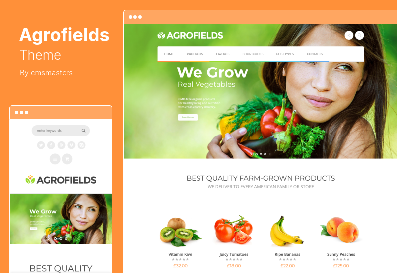 Agrofields Theme - Food Shop & Grocery Market WordPress Theme
