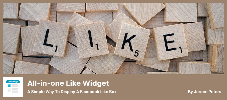 All-in-one Like Widget Plugin - A Simple Way to Display a Facebook Like Box
