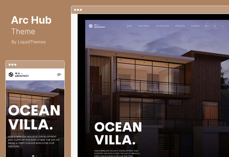 ArcHub Theme - Architecture and Interior Design WordPress Theme