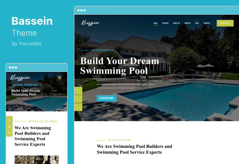 Bassein Theme - Swimming Pool Cleaning & Maintenance Service WordPress Theme