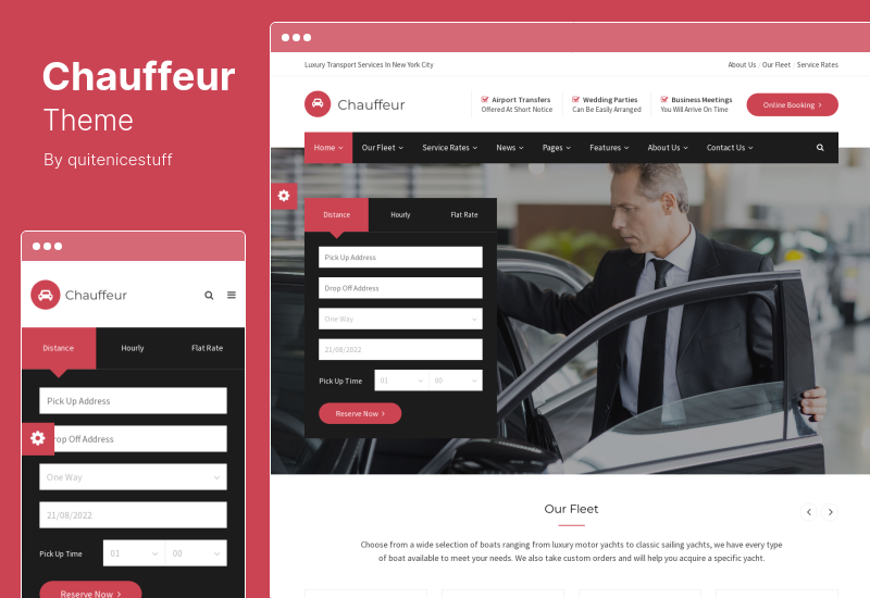 Chauffeur Theme - Limousine, Transport and Car Hire WordPress Theme