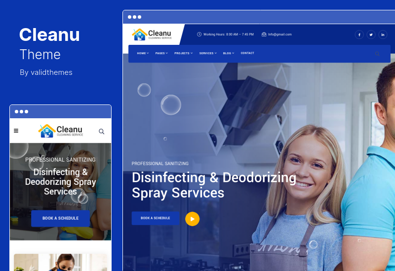 Cleanu Theme - Cleaning Services WordPress Theme