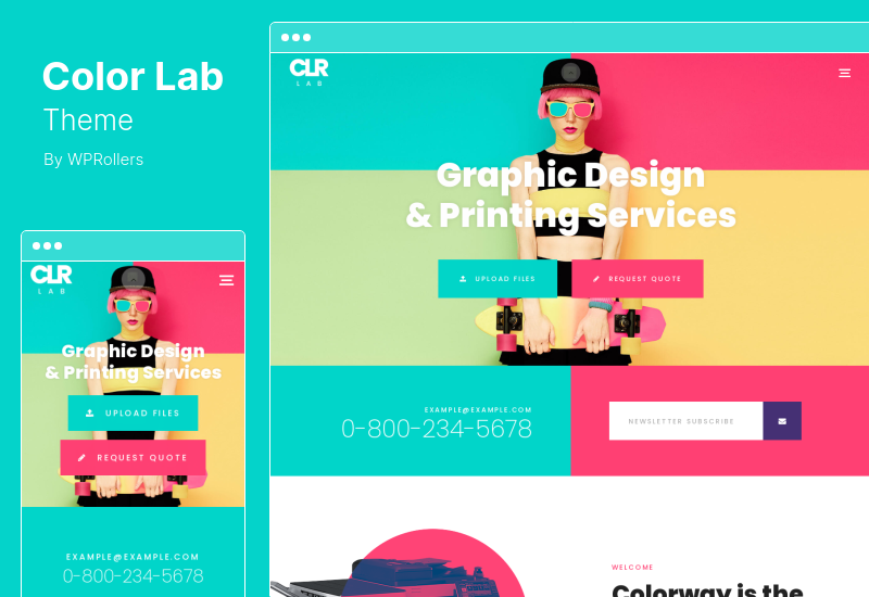 ColorLab Theme - Printing Design Service WordPress Theme
