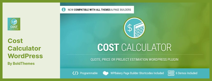 Cost Calculator WordPress Plugin - A Clean, Simple Project Price / Estimation Plugin