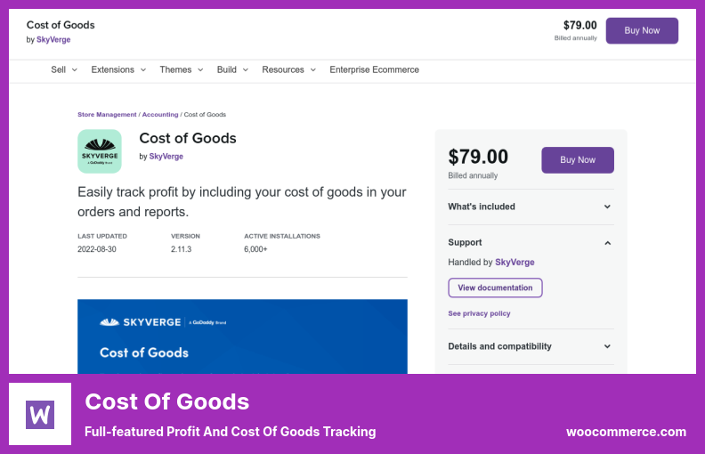 Cost of Goods Plugin - Full-featured Profit and Cost of Goods Tracking