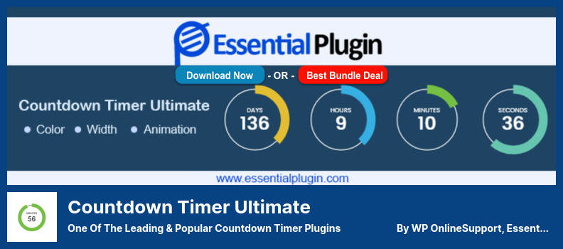 Countdown Timer Ultimate Plugin - One of The Leading & Popular Countdown Timer Plugins