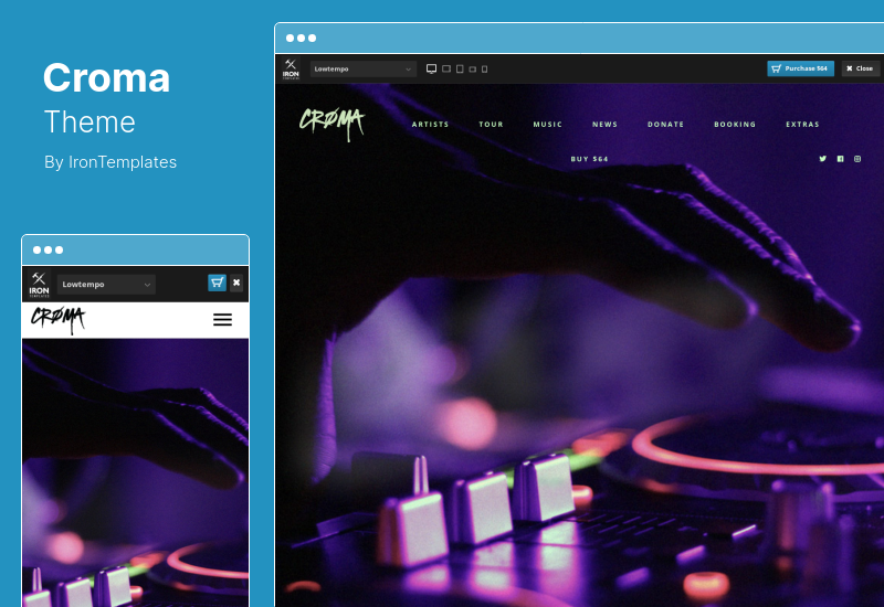 Croma Theme - Music WordPress Theme with Ajax and Continuous Playback