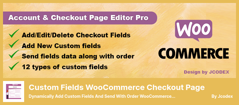Custom Fields WooCommerce Checkout Page Plugin - Dynamically Add Custom Fields and Send With Order WooCommerce Plugin