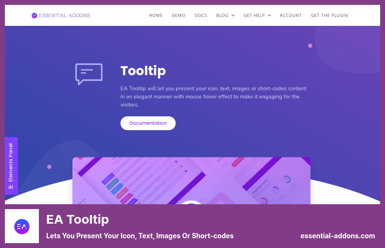 EA Tooltip Plugin - Lets You Present Your Icon, Text, Images or Short-codes