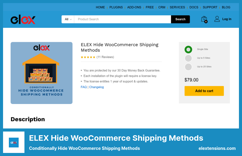 ELEX Hide WooCommerce Shipping Methods Plugin - Conditionally Hide WooCommerce Shipping Methods