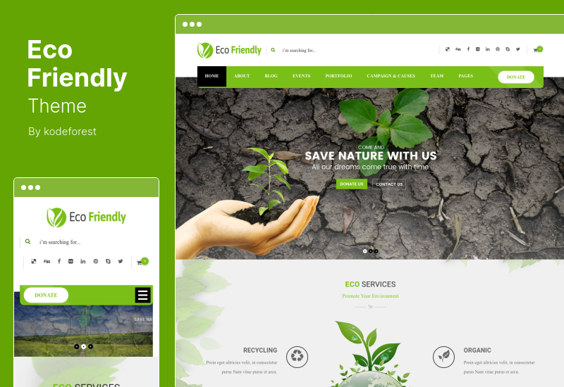 Eco Friendly Theme - Eco Nature NGO and Environmental WordPress Theme