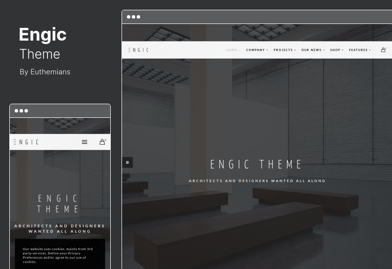 Engic Theme - A Sleek Multiuse Responsive WordPress Theme