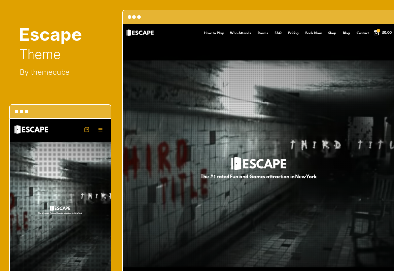 Escape Theme - Room Game Company WordPress Theme