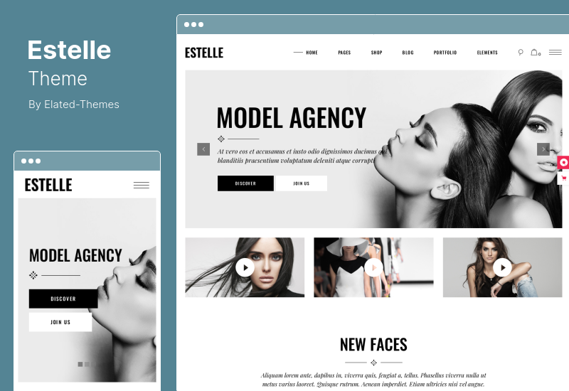 Estelle Theme - Fashion and Modelling Agency WordPress Theme