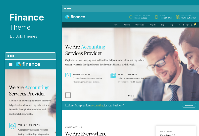 Finance Theme - Accounting & Consulting WordPress Theme