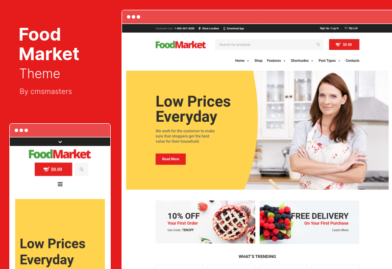 Food Market Theme - Grocery Store and Shop WordPress Theme