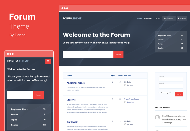Forum Theme - A Responsive bbPress plugin WordPress Theme