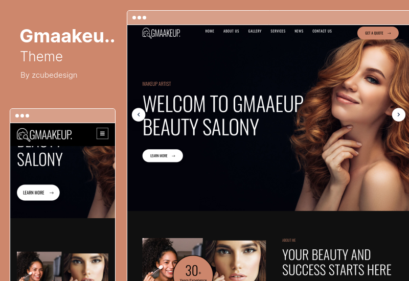 Gmaakeup Theme - Makeup Artist WordPress Theme
