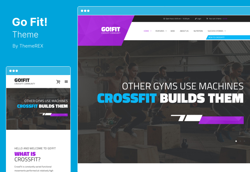 GoFit! Theme - Fitness, Gym and CrossFit WordPress Theme