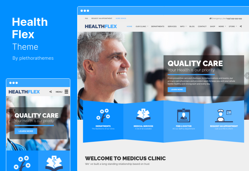 HealthFlex Theme - Doctor Medical Clinic & Health WordPress Theme