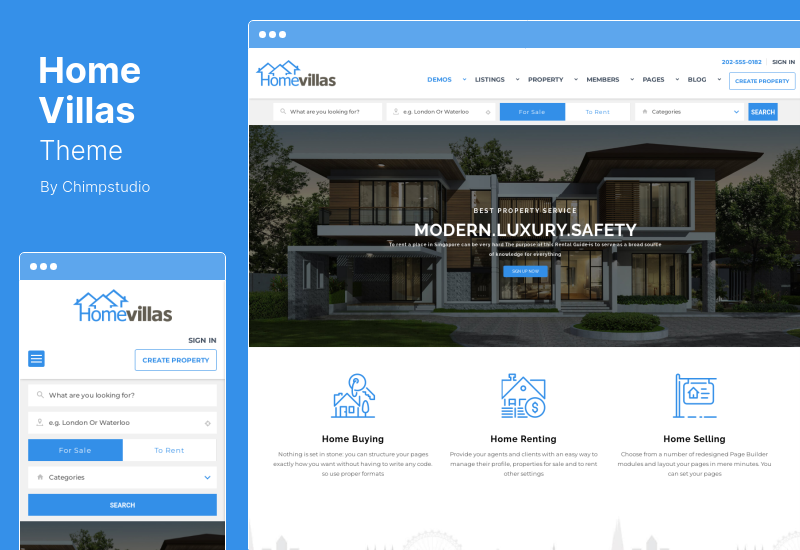 Home Villas Theme - Real Estate WordPress Theme