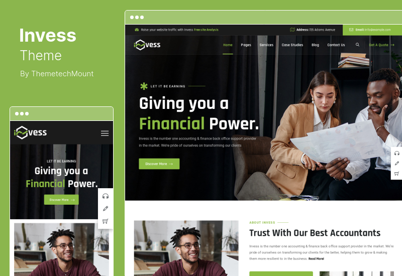 Invess Theme - Accounting & Finance Consulting WordPress Theme