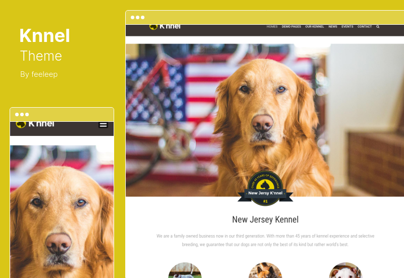 Knnel Theme - Ultimate Dog Breeder WordPress Theme