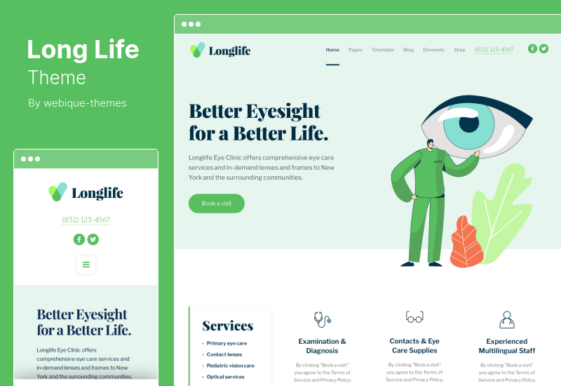 LongLife Theme - Medical WordPress Theme