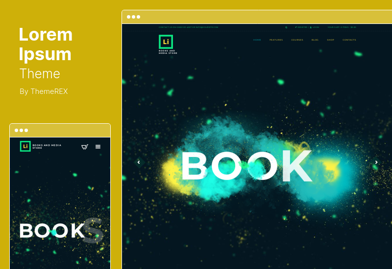 Lorem Ipsum Theme - Books & Media Store WordPress Theme