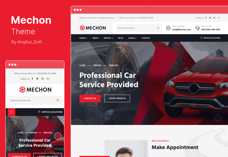 Mechon Theme - Car Service & Repair WordPress Theme