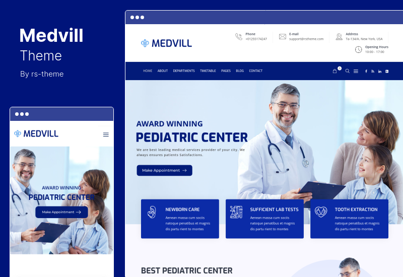 Medvill Theme - Health & Medical WordPress Theme