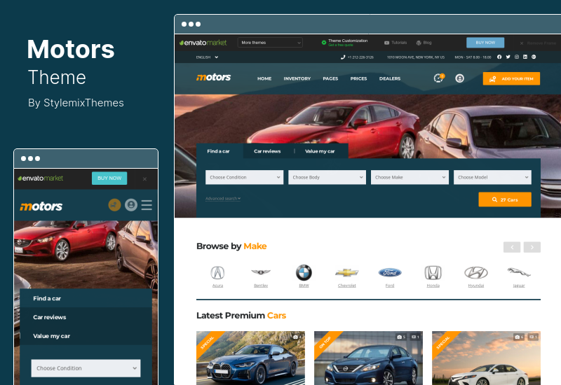 Motors Theme - Car Dealer, Rental & Listing WordPress Theme