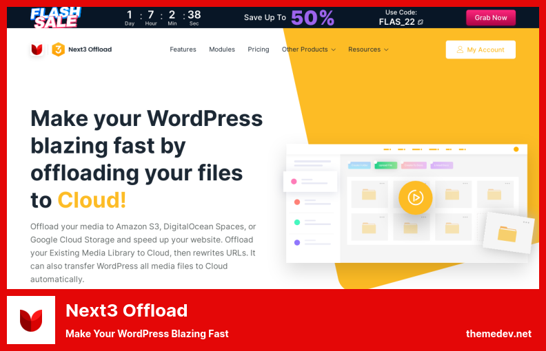 Next3 Offload Plugin - Make Your WordPress Blazing Fast