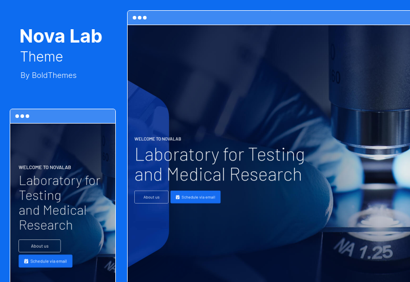 NovaLab Theme - Science Research & Laboratory WordPress Theme